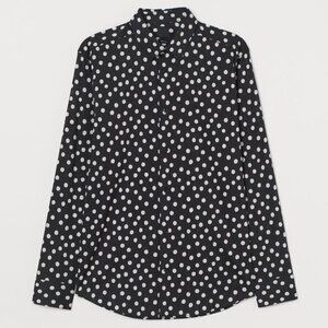 Black/White Dotted Shirt